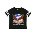 thumbnail image 1 of Inktastic Memorial Day- Never Forget Our Heroes- Bald Eagle Boys or Girls Toddler T-Shirt, 1 of 5