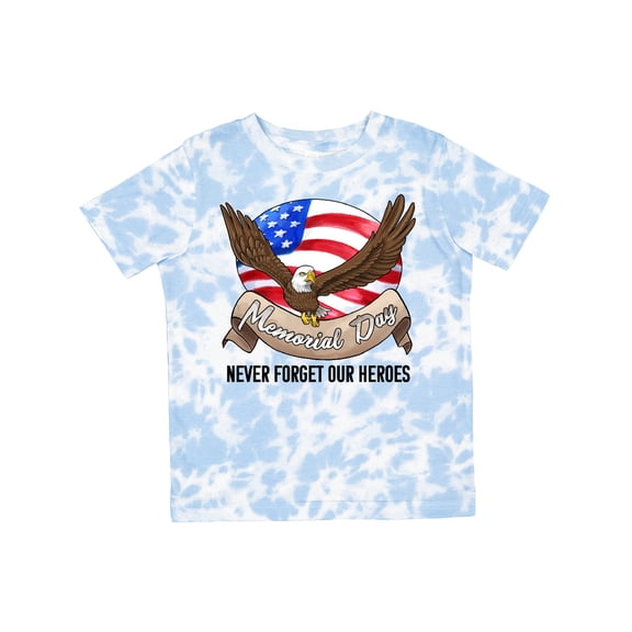 Inktastic Memorial Day- Never Forget Our Heroes- Bald Eagle Boys or Girls Toddler T-Shirt