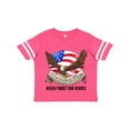 thumbnail image 1 of Inktastic Memorial Day- Never Forget Our Heroes- Bald Eagle Boys or Girls Toddler T-Shirt, 1 of 5