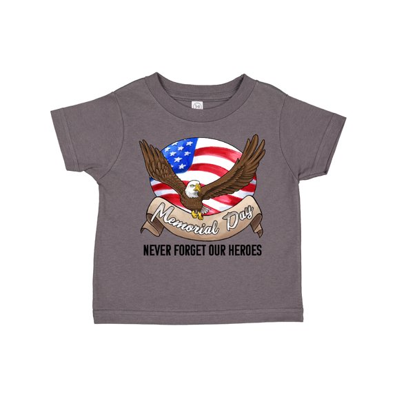 Inktastic Memorial Day- Never Forget Our Heroes- Bald Eagle Boys or Girls Toddler T-Shirt