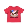 thumbnail image 1 of Inktastic Memorial Day- Never Forget Our Heroes- Bald Eagle Boys or Girls Toddler T-Shirt, 1 of 5