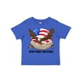thumbnail image 1 of Inktastic Memorial Day- Never Forget Our Heroes- Bald Eagle Boys or Girls Toddler T-Shirt, 1 of 5
