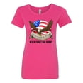 thumbnail image 1 of Inktastic Memorial Day Never Forget Our Heroes Bald Eagle Women's T-Shirt, 1 of 5