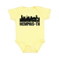 thumbnail image 1 of Inktastic Memphis City Skyline with Grunge Boys or Girls Baby Bodysuit, 1 of 5