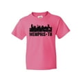 thumbnail image 1 of Inktastic Memphis City Skyline with Grunge Youth T-Shirt, 1 of 5