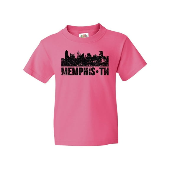 Inktastic Memphis City Skyline with Grunge Youth T-Shirt