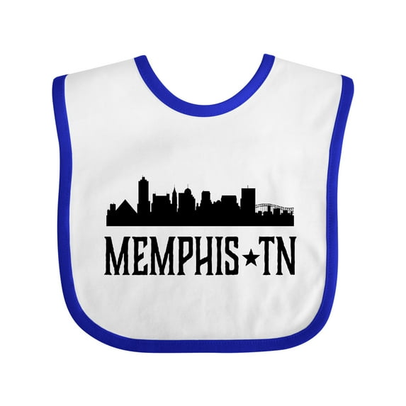 Inktastic Memphis Tennessee City Skyline Boys or Girls Baby Bib
