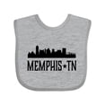 thumbnail image 1 of Inktastic Memphis Tennessee City Skyline Boys or Girls Baby Bib, 1 of 4