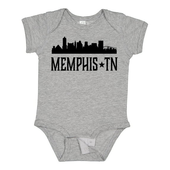 Inktastic Memphis Tennessee City Skyline Boys or Girls Baby Bodysuit