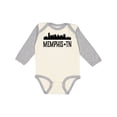 thumbnail image 1 of Inktastic Memphis Tennessee City Skyline Boys or Girls Long Sleeve Baby Bodysuit, 1 of 5