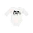 thumbnail image 1 of Inktastic Memphis Tennessee City Skyline Boys or Girls Long Sleeve Baby Bodysuit, 1 of 5