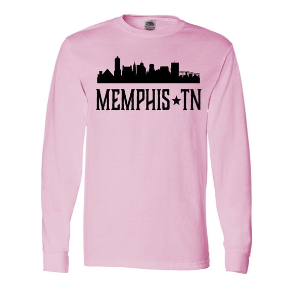 Inktastic Memphis Tennessee City Skyline Long Sleeve T-Shirt