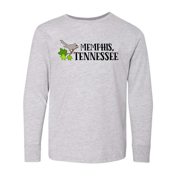 Inktastic Memphis, Tennessee- Mockingbird Long Sleeve Youth T-Shirt