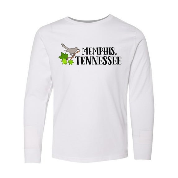 Inktastic Memphis, Tennessee- Mockingbird Long Sleeve Youth T-Shirt