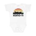 thumbnail image 1 of Inktastic Memphis Tennessee Skyline Retro Sunset Boys or Girls Baby Bodysuit, 1 of 5