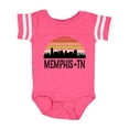 thumbnail image 1 of Inktastic Memphis Tennessee Skyline Retro Sunset Boys or Girls Baby Bodysuit, 1 of 5