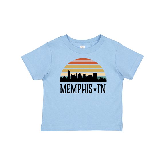 Inktastic Memphis Tennessee Skyline Retro Sunset Boys or Girls Baby T-Shirt