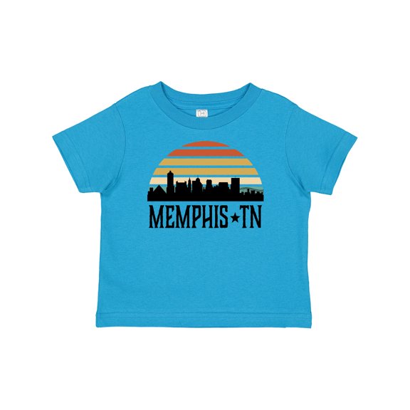 Inktastic Memphis Tennessee Skyline Retro Sunset Boys or Girls Baby T-Shirt