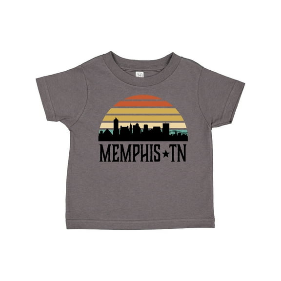 Inktastic Memphis Tennessee Skyline Retro Sunset Boys or Girls Toddler T-Shirt