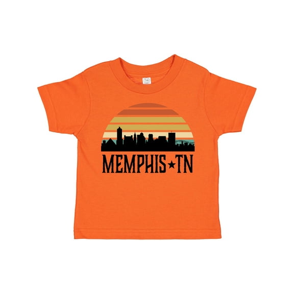 Inktastic Memphis Tennessee Skyline Retro Sunset Boys or Girls Toddler T-Shirt
