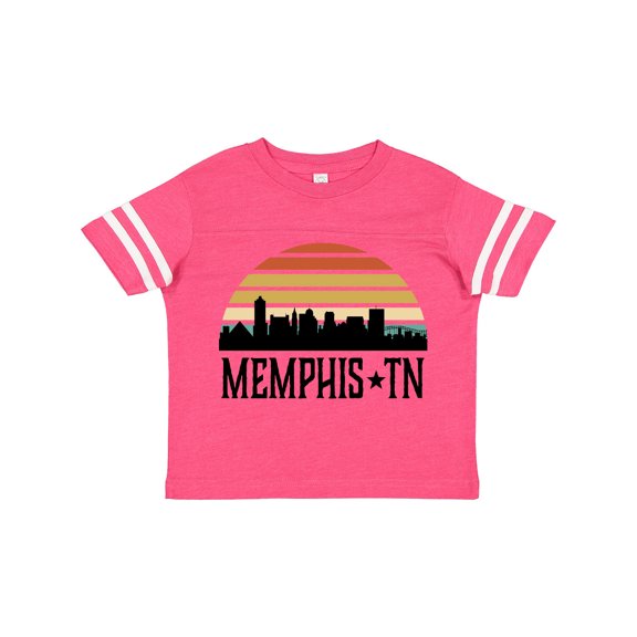 Inktastic Memphis Tennessee Skyline Retro Sunset Boys or Girls Toddler T-Shirt