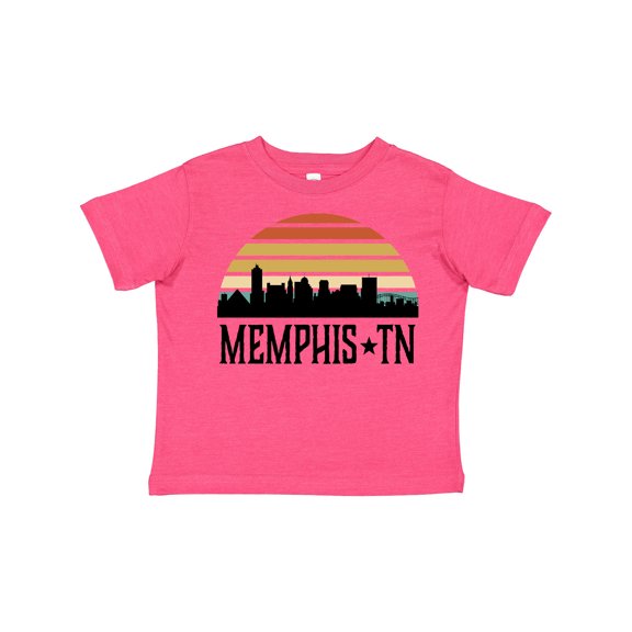Inktastic Memphis Tennessee Skyline Retro Sunset Boys or Girls Toddler T-Shirt