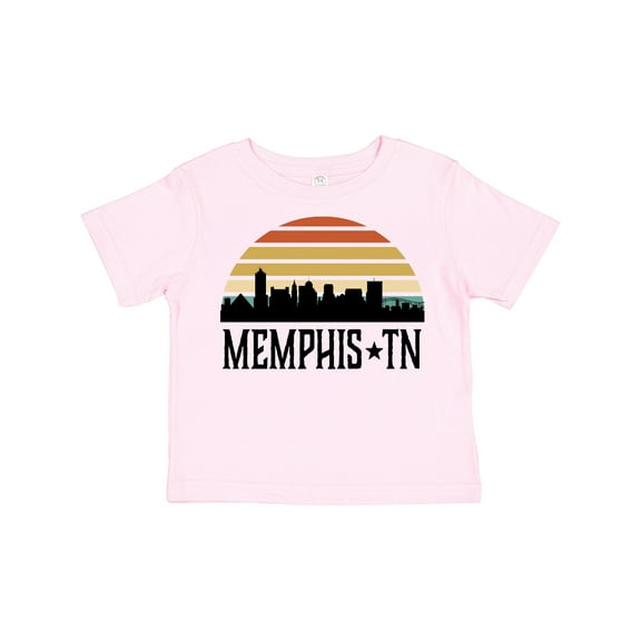 Inktastic Memphis Tennessee Skyline Retro Sunset Boys or Girls Toddler T-Shirt