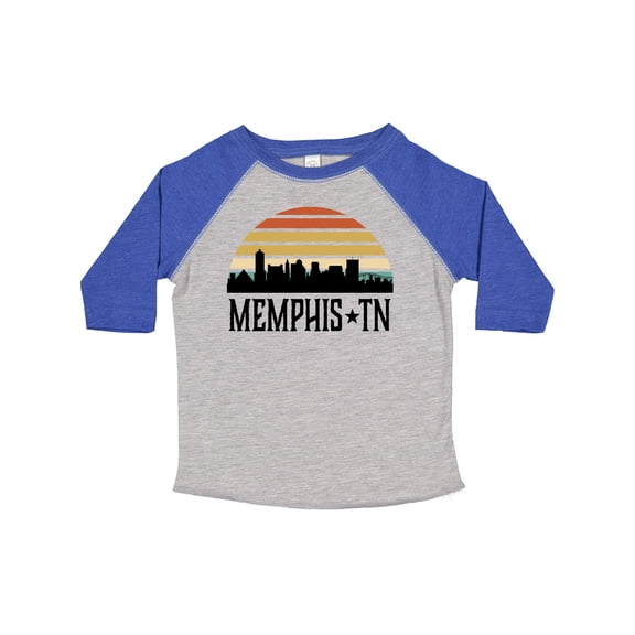 Inktastic Memphis Tennessee Skyline Retro Sunset Boys or Girls Toddler T-Shirt