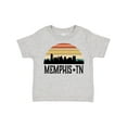thumbnail image 1 of Inktastic Memphis Tennessee Skyline Retro Sunset Boys or Girls Toddler T-Shirt, 1 of 5