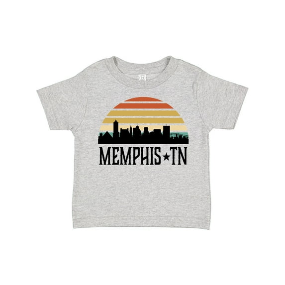 Inktastic Memphis Tennessee Skyline Retro Sunset Boys or Girls Toddler T-Shirt