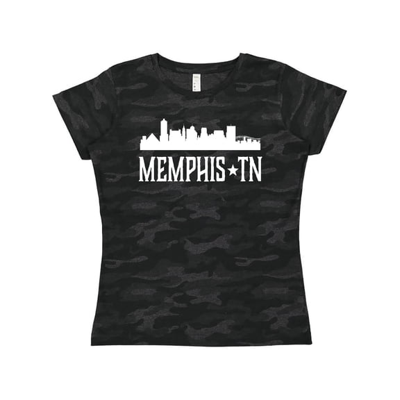 Inktastic Memphis Tennessee Skyline TN Cities Women's T-Shirt