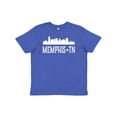 thumbnail image 1 of Inktastic Memphis Tennessee Skyline TN Cities Youth T-Shirt, 1 of 5
