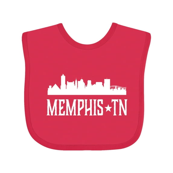 Inktastic Memphis Tennessee Skyline Tn Cities Boys or Girls Baby Bib