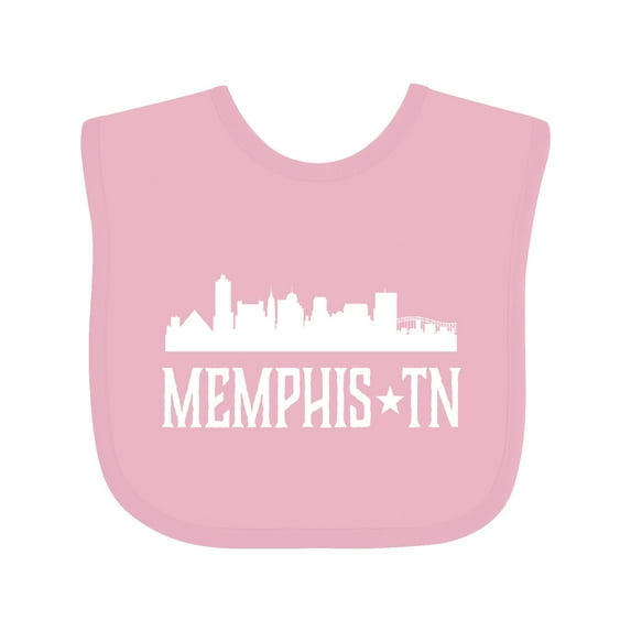 Inktastic Memphis Tennessee Skyline Tn Cities Boys or Girls Baby Bib