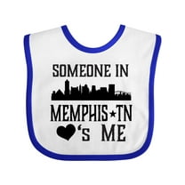 Inktastic Memphis Tennessee Someone Loves Me Skyline Boys or Girls Baby Bib