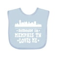 thumbnail image 1 of Inktastic Memphis Tennessee Someone Loves Me Skyline Boys or Girls Baby Bib, 1 of 4
