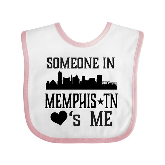 Inktastic Memphis Tennessee Someone Loves Me Skyline Boys or Girls Baby Bib