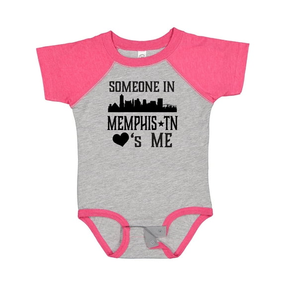 Inktastic Memphis Tennessee Someone Loves Me Skyline Boys or Girls Baby Bodysuit