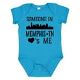 thumbnail image 1 of Inktastic Memphis Tennessee Someone Loves Me Skyline Boys or Girls Baby Bodysuit, 1 of 5