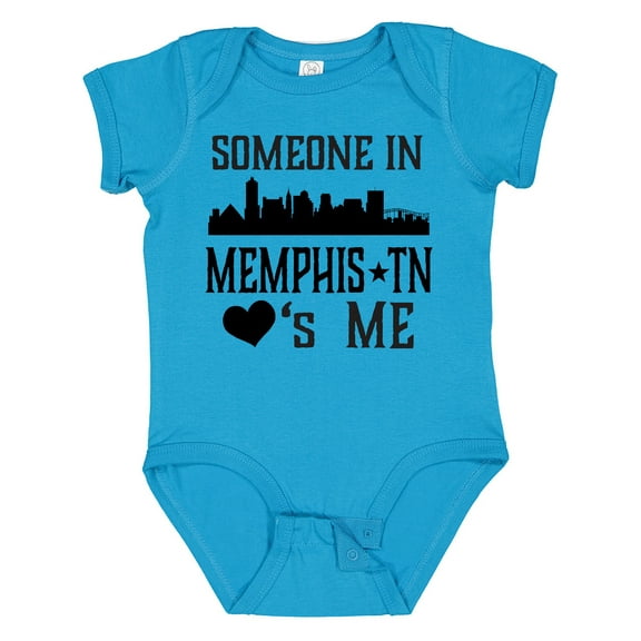 Inktastic Memphis Tennessee Someone Loves Me Skyline Boys or Girls Baby Bodysuit
