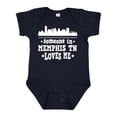 thumbnail image 1 of Inktastic Memphis Tennessee Someone Loves Me Skyline Boys or Girls Baby Bodysuit, 1 of 5