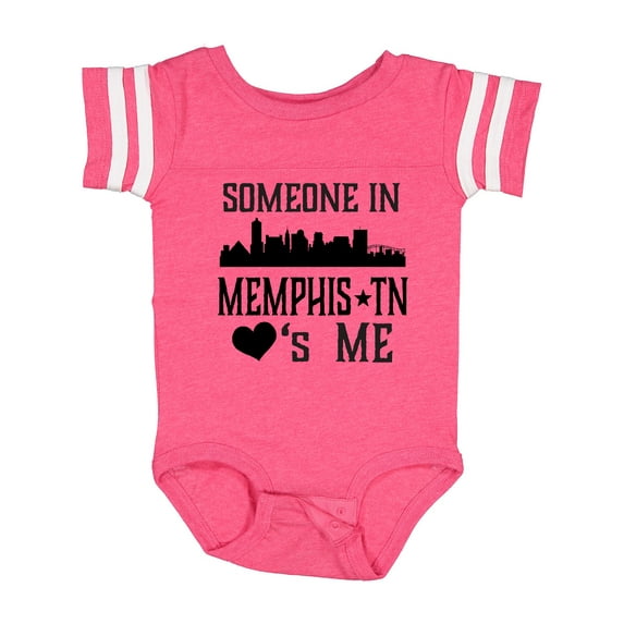 Inktastic Memphis Tennessee Someone Loves Me Skyline Boys or Girls Baby Bodysuit