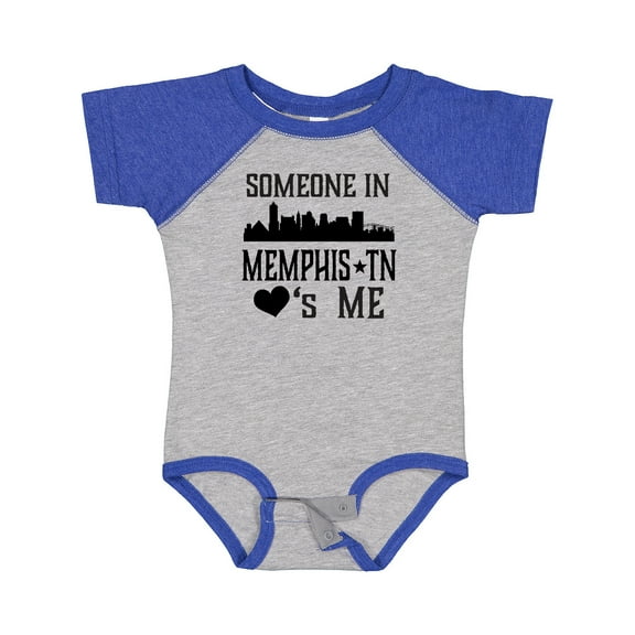 Inktastic Memphis Tennessee Someone Loves Me Skyline Boys or Girls Baby Bodysuit