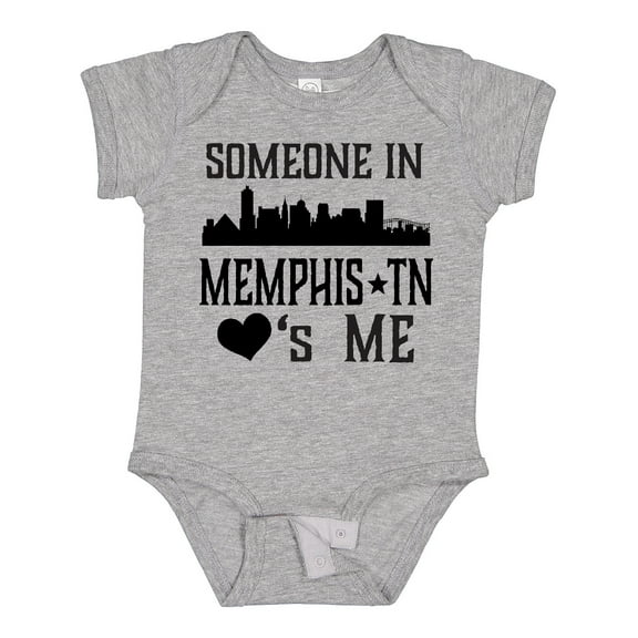 Inktastic Memphis Tennessee Someone Loves Me Skyline Boys or Girls Baby Bodysuit