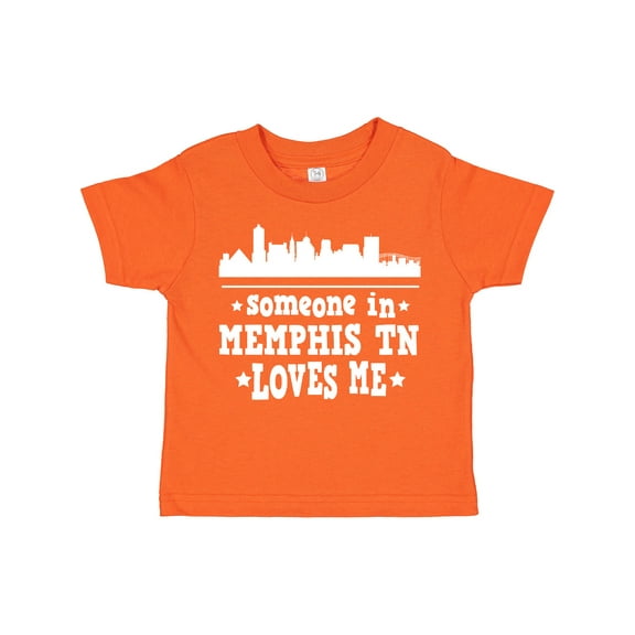 Inktastic Memphis Tennessee Someone Loves Me Skyline Boys or Girls Toddler T-Shirt
