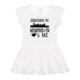 thumbnail image 1 of Inktastic Memphis Tennessee Someone Loves Me Skyline Girls Baby Dress, 1 of 5