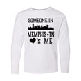 thumbnail image 1 of Inktastic Memphis Tennessee Someone Loves Me Skyline Long Sleeve Youth T-Shirt, 1 of 5