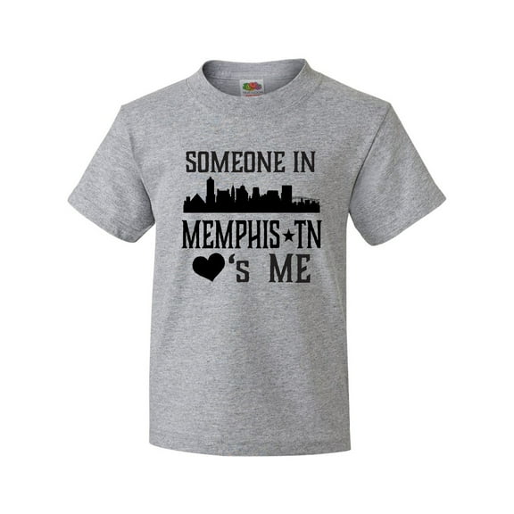 Inktastic Memphis Tennessee Someone Loves Me Skyline Youth T-Shirt