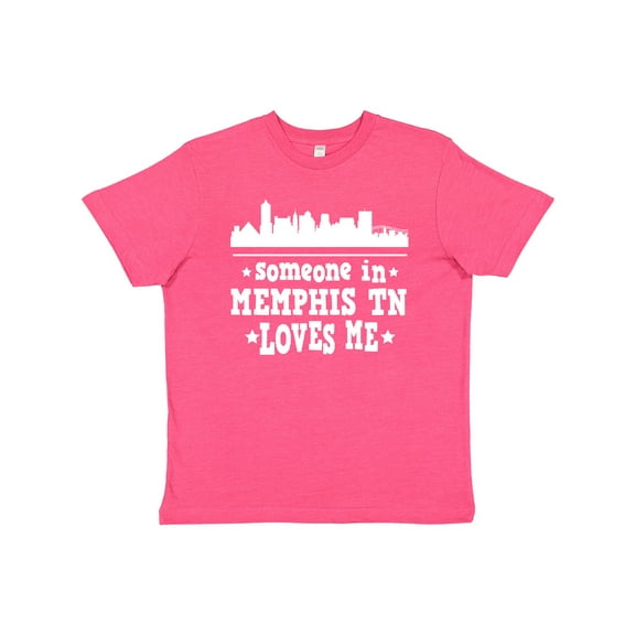 Inktastic Memphis Tennessee Someone Loves Me Skyline Youth T-Shirt