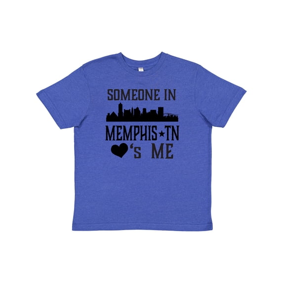 Inktastic Memphis Tennessee Someone Loves Me Skyline Youth T-Shirt